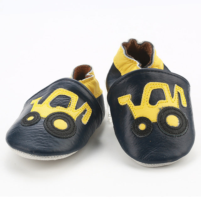 Chaussons cuir souple - Tracteur
